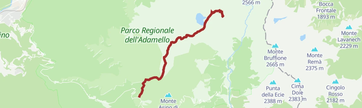 Route map: Dal Rifugio Tassara a Torre del Lago